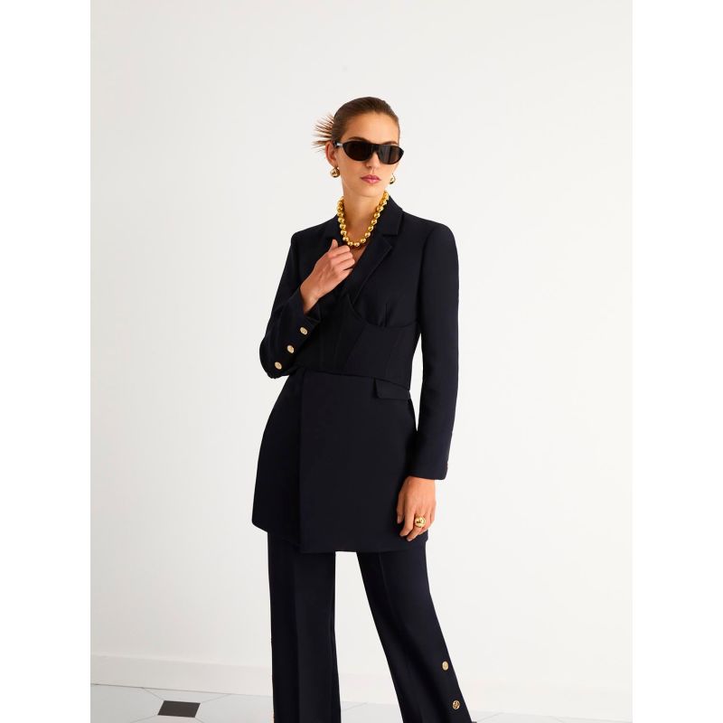 Shoulder Pad DoubleBreasted Blazer NOCTURNE Wolf & Badger