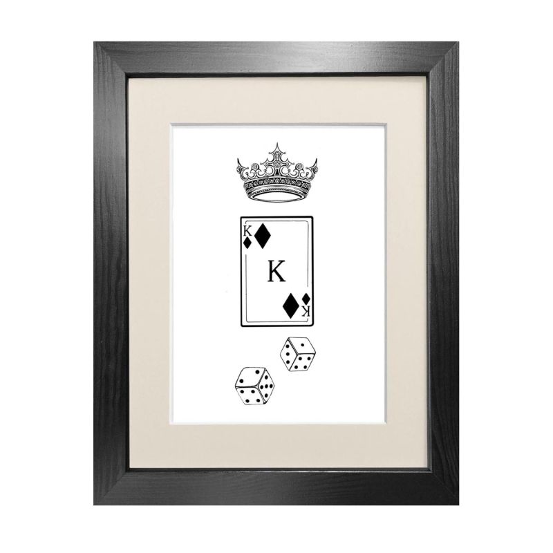 'King Of Diamonds' Fine Art Print A3 image