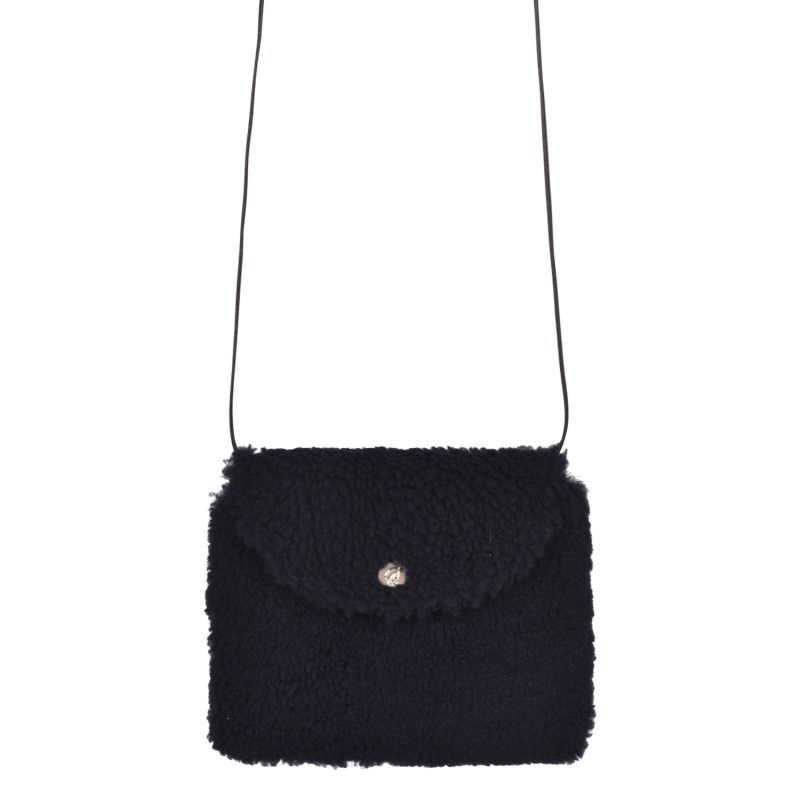 Sheepskin Crossbody Bag Navy Blue Boo By Owen Barry image