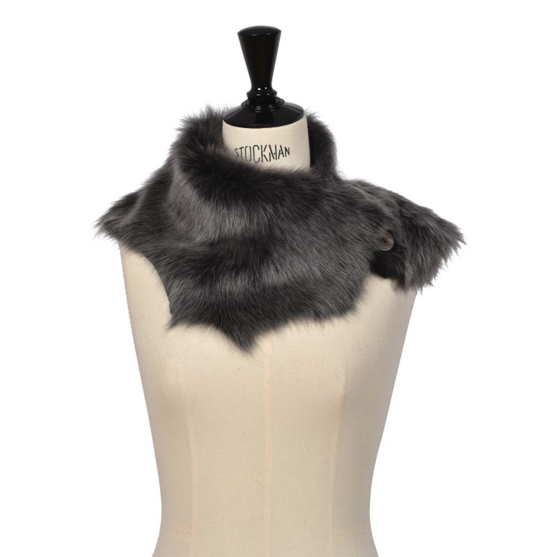 Sheepskin Shrug Black Briza Ailsa Wrap image