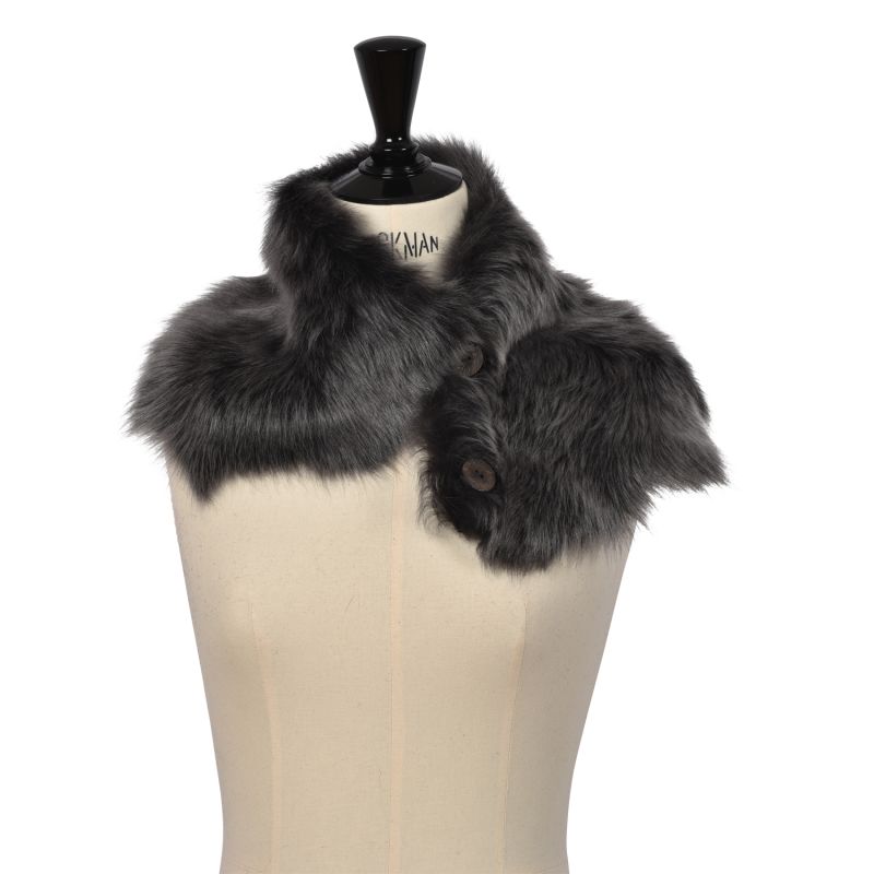 Sheepskin Shrug Black Briza Ailsa Wrap image