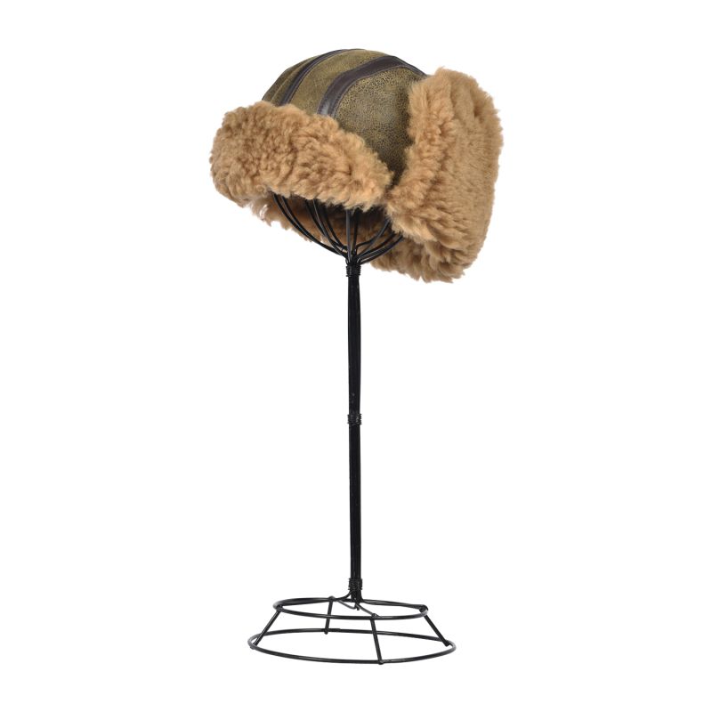 Sheepskin Trapper Hat Antique Brown | Aviator By Owen Barry image