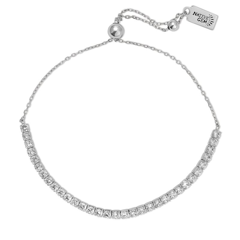 Shimmer Tennis Bracelet- Sterling Silver image