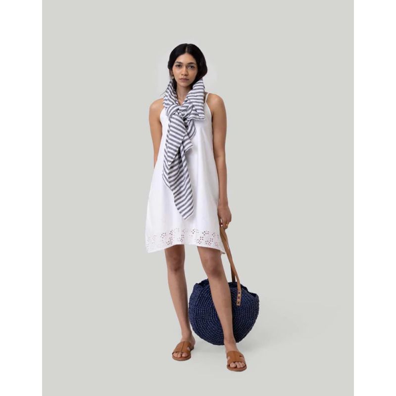 White Tiered Tent Dress