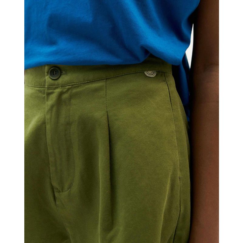 Forest Green Hemp Narciso Shorts image