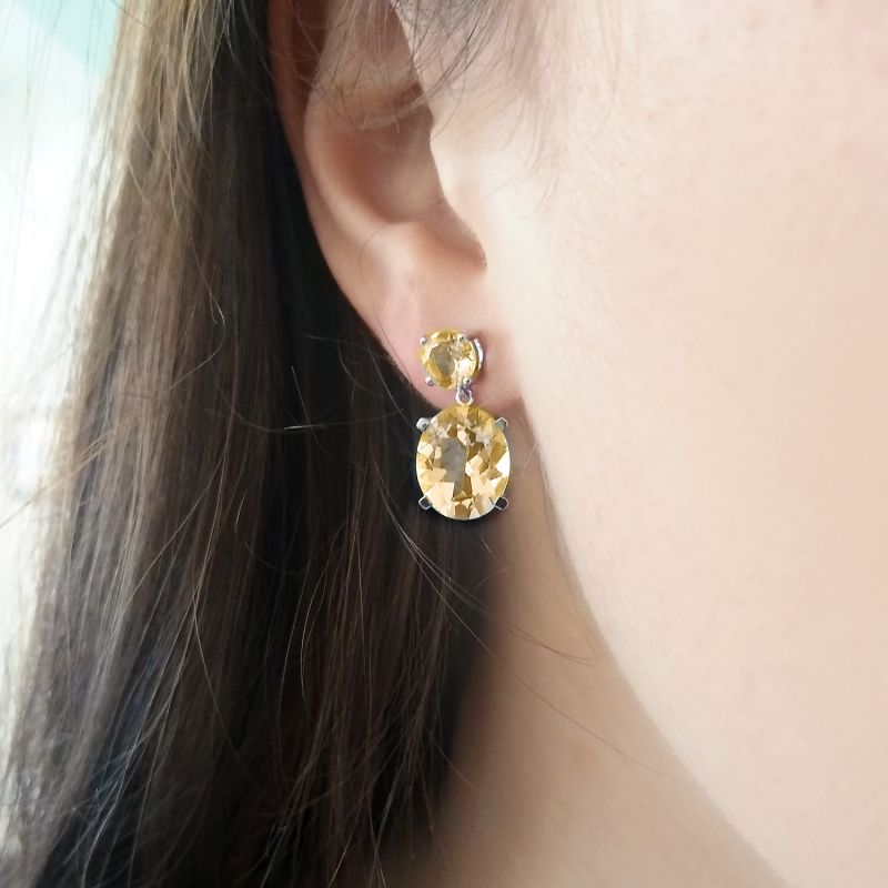 Citrine Drop Earrings image