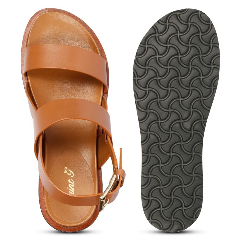 Tan leather women's sicily sandals best sale