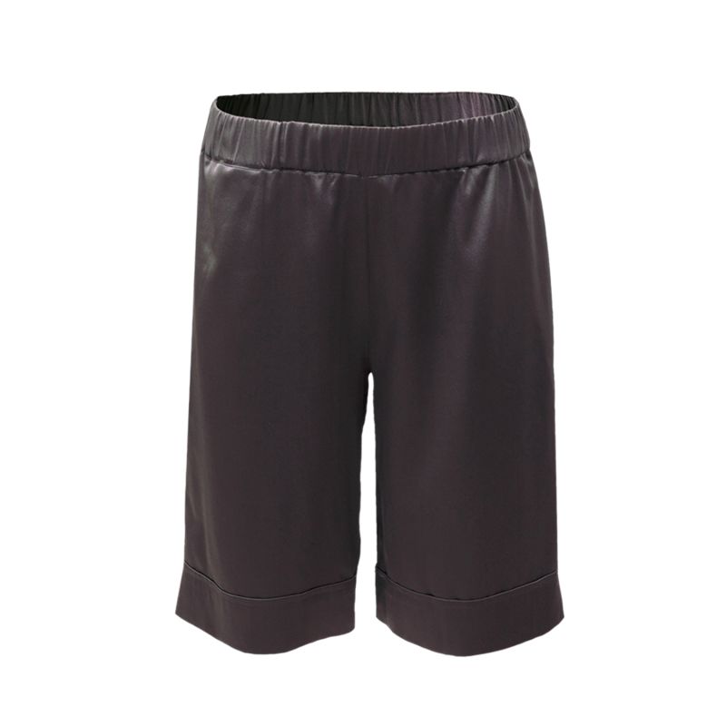 Silk Bermuda Shorts 'Themis' In Magic Grey image