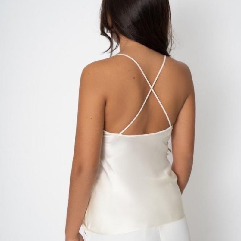 Silk Camisole Blouse In Cream image