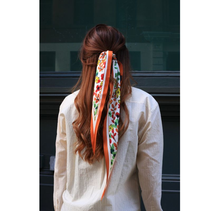 Silk Diamond Scarf Of Afternoon Garden image