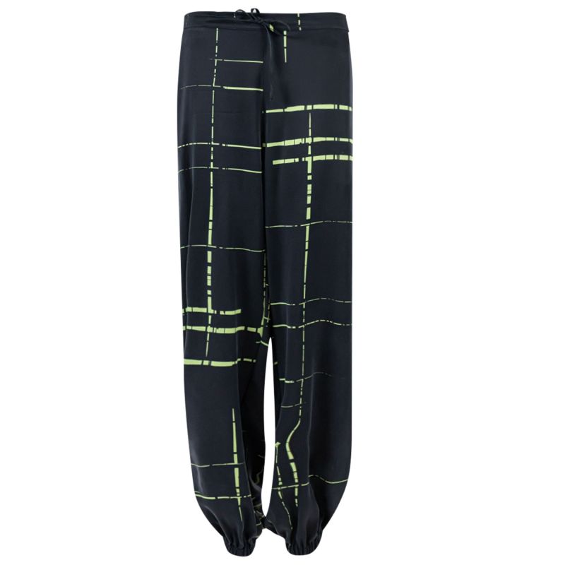 Silk Dreamscape Pants Black Check image