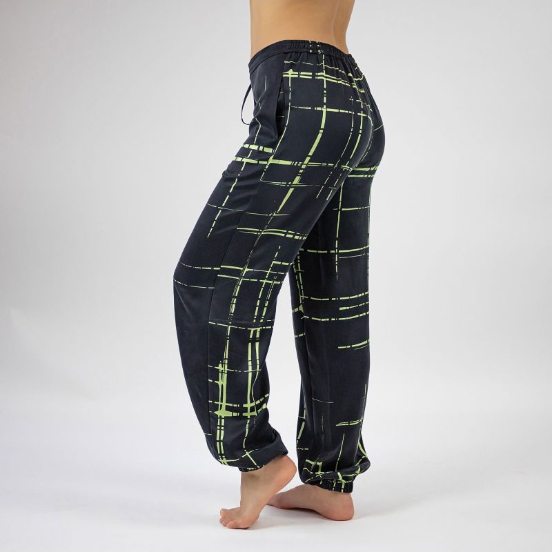 Silk Dreamscape Pants Black Check image