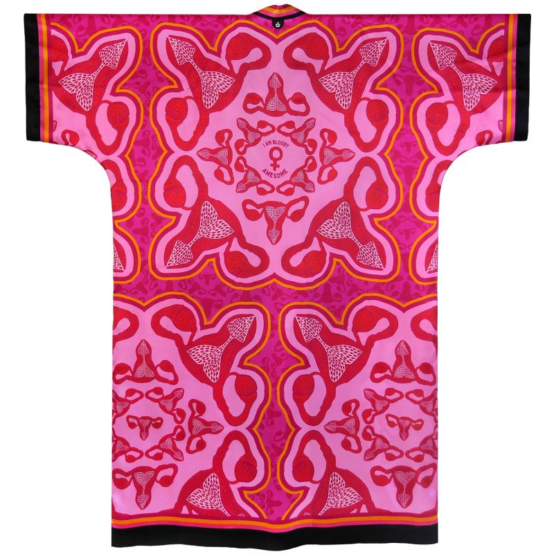 Silk Kimono - Bloody Awesome - Pink image