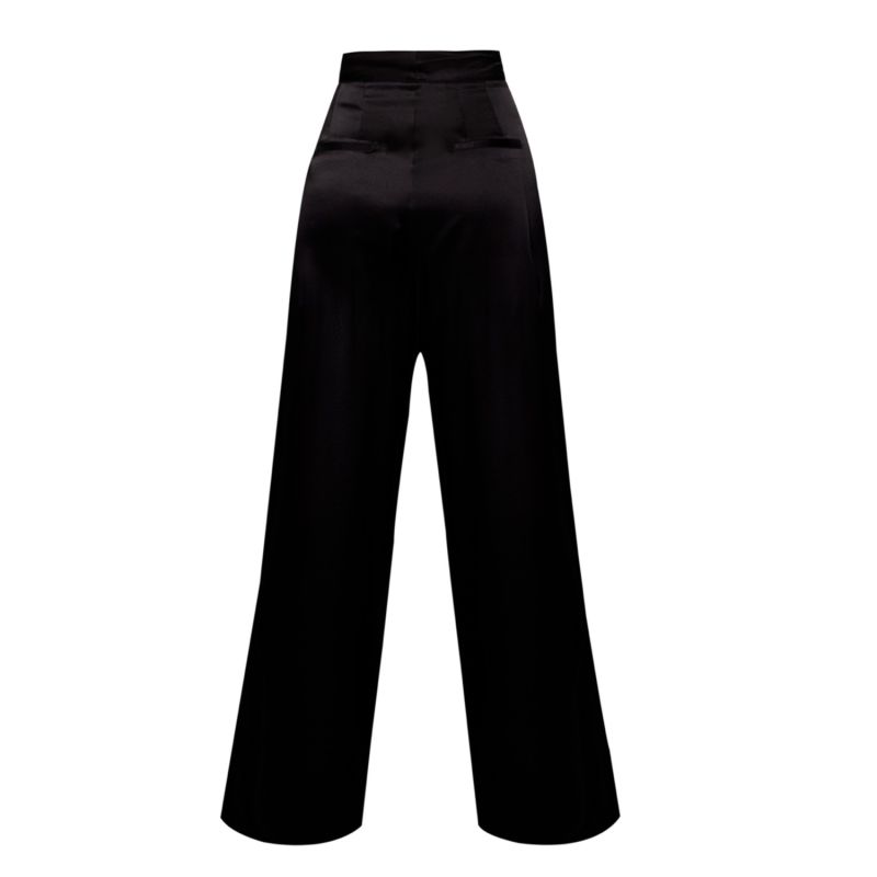 Silk Pants In Black image