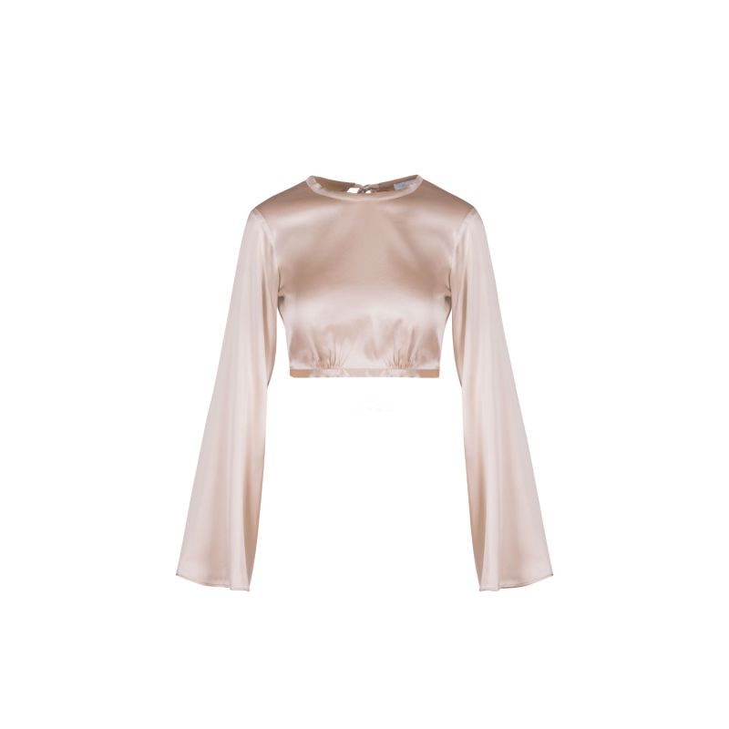 Silk Top In Champagne image