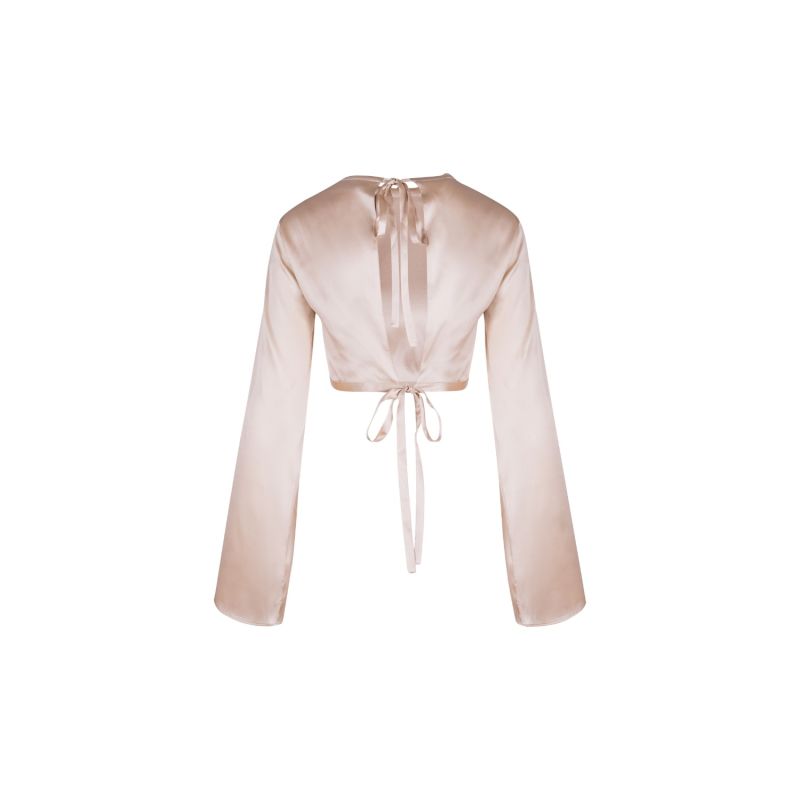 Silk Top In Champagne image