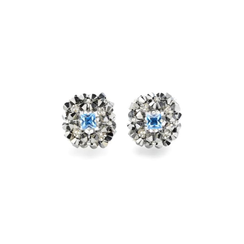Silver shop bullet earrings