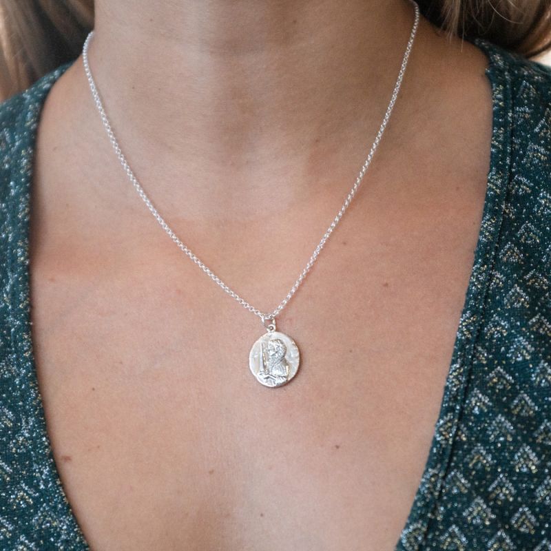 Silver Virgo Zodiac Necklace image