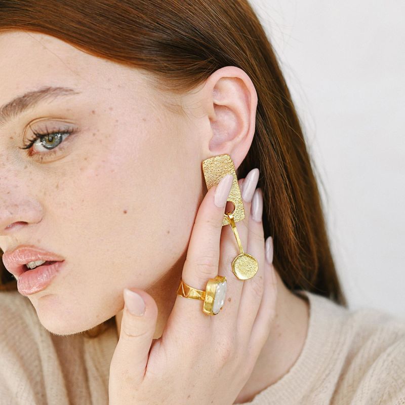 Sirius Earrings, Gold Vermeil image