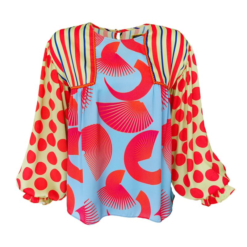 Fun Colorful Satin Shirt image