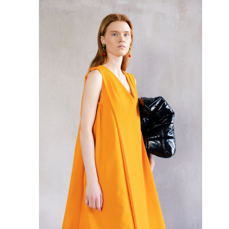 Sleeveless Maxi Dress Orange | Julia Allert | Wolf & Badger