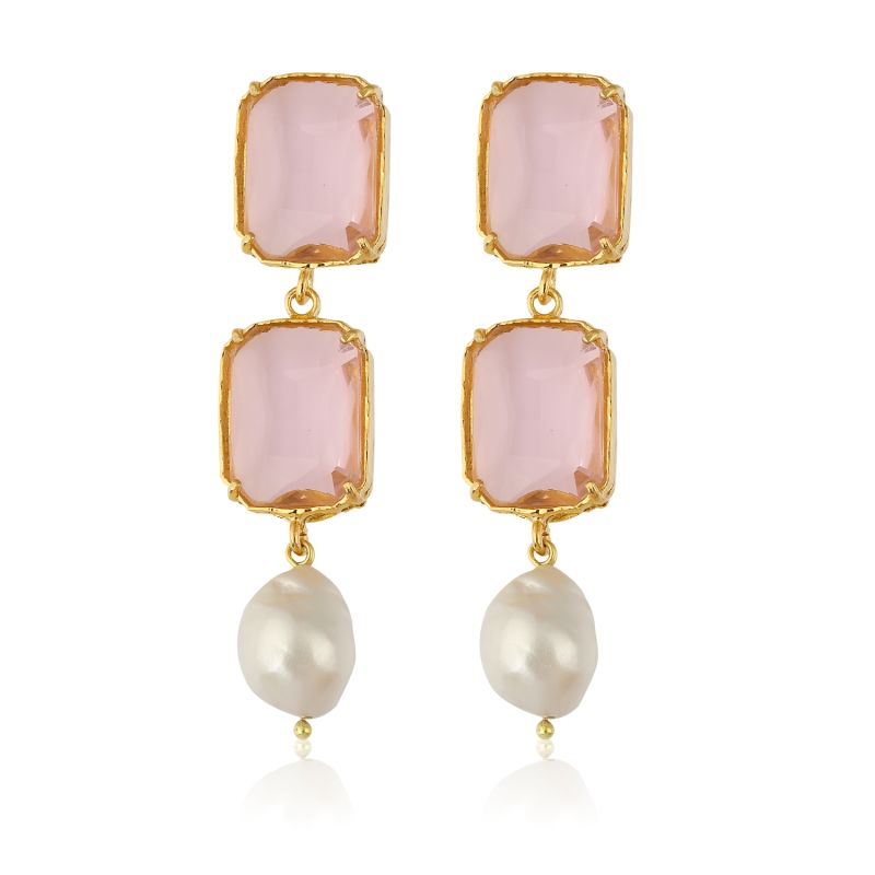 Sloane Earrings - Rose Pink image