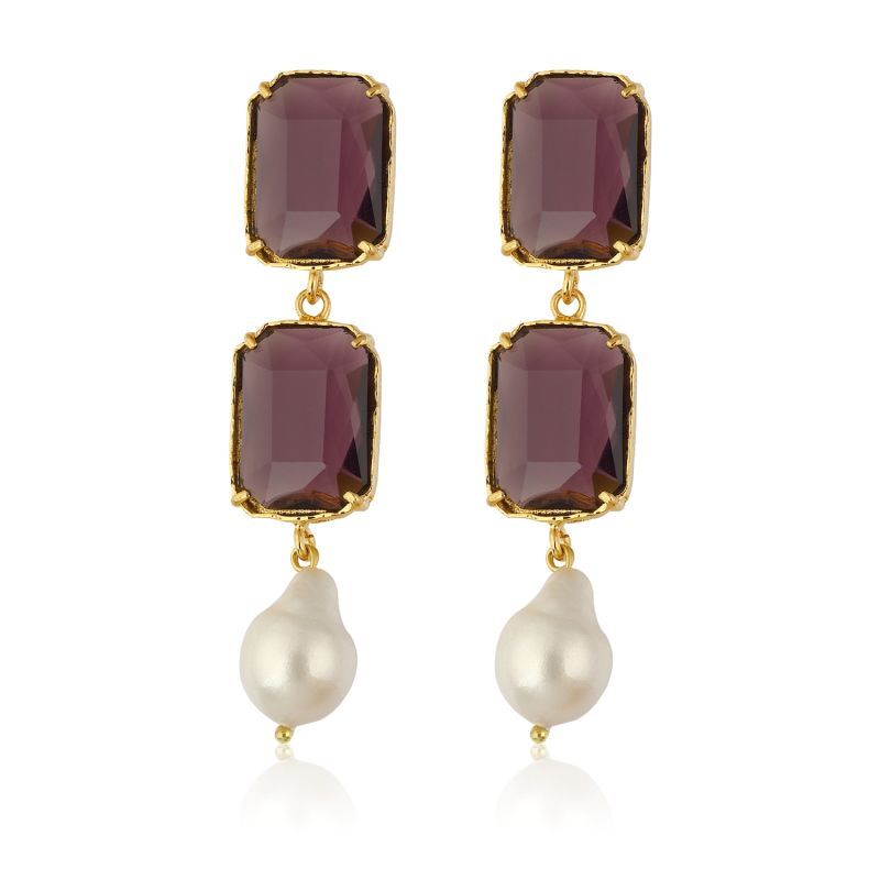 Sloane Earrings - Violet image