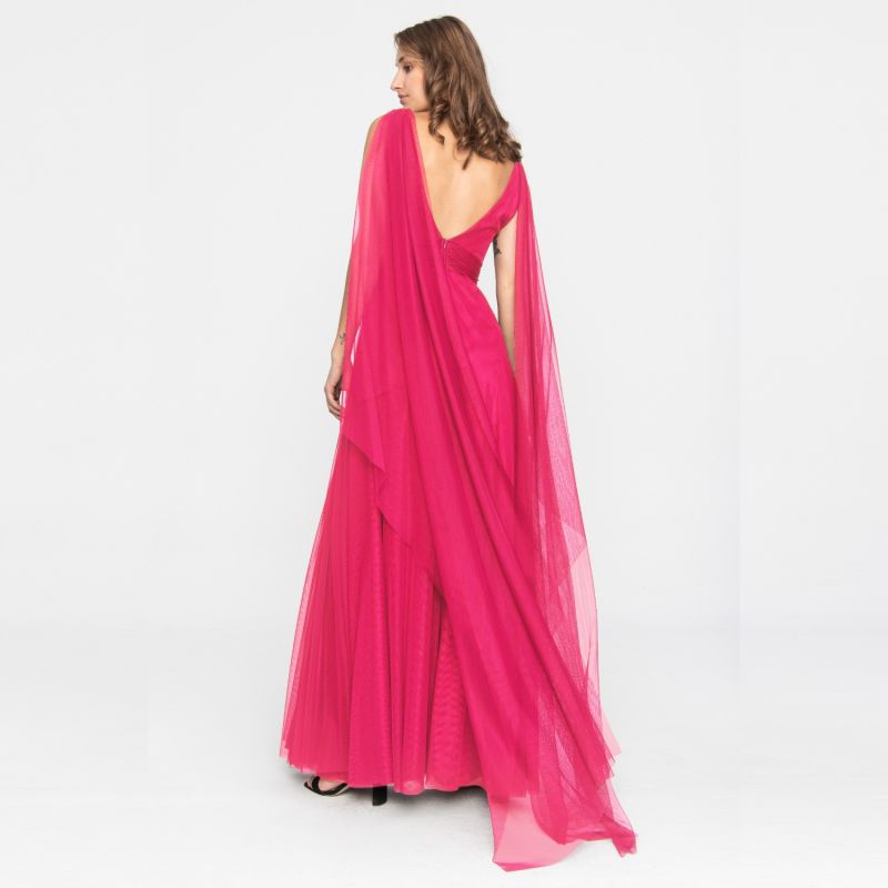 Tulle Evening Gown Hot Pink | Angelika Jozefczyk | Wolf & Badger