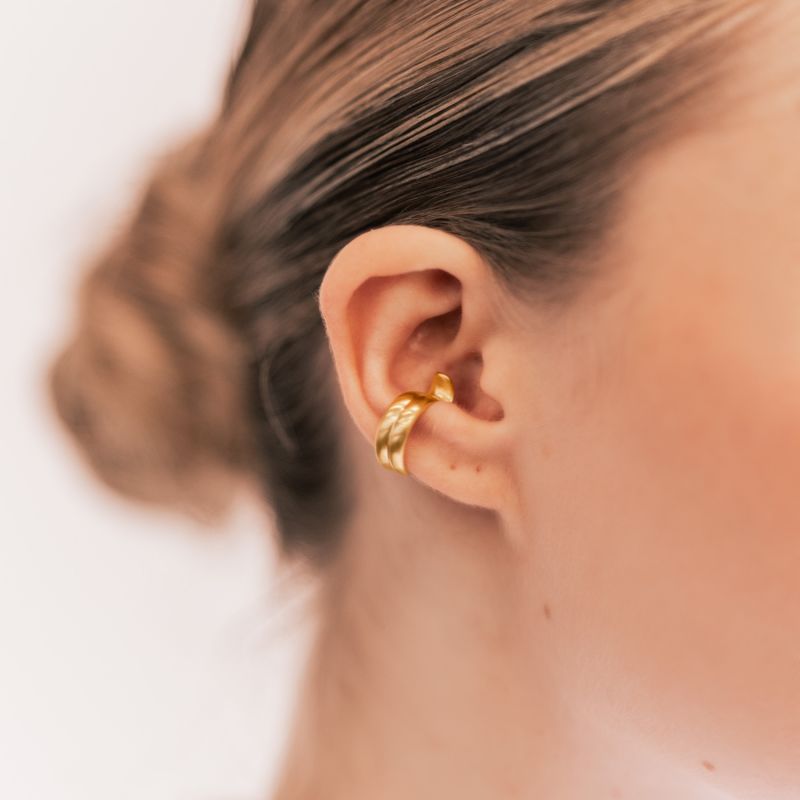 Slurp Ear Cuff - Gold image