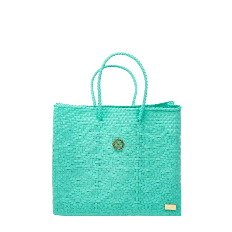 Small Aqua Green Tote Bag image