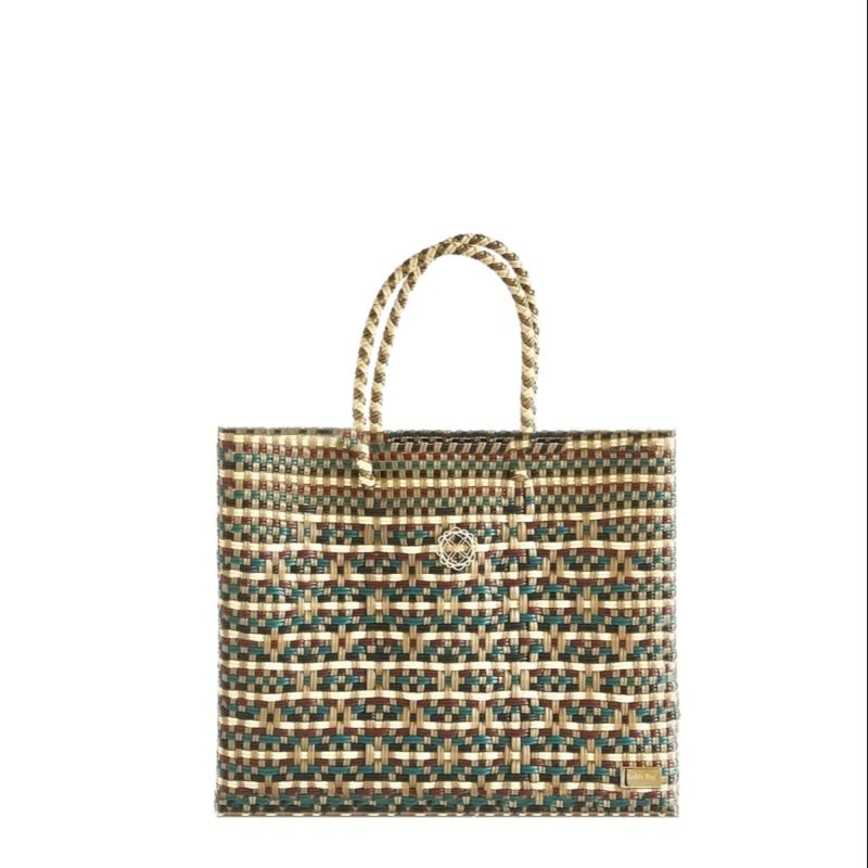 Small Green Gold Tote Bag image