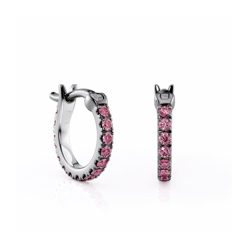 Small Spark Pink Spinel Earrings image