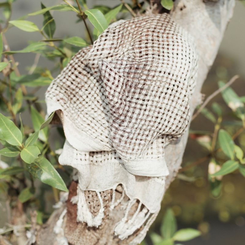 Dune Handwoven Cotton Scarf image