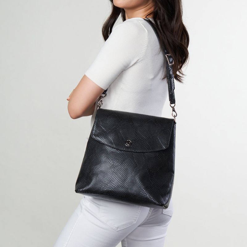 Gemma Backpack Purse - Black image