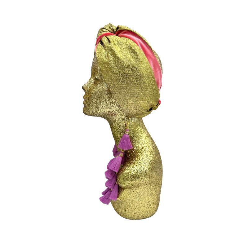 Snazzy Flamingo & Lilac Chacha Turban Twist image