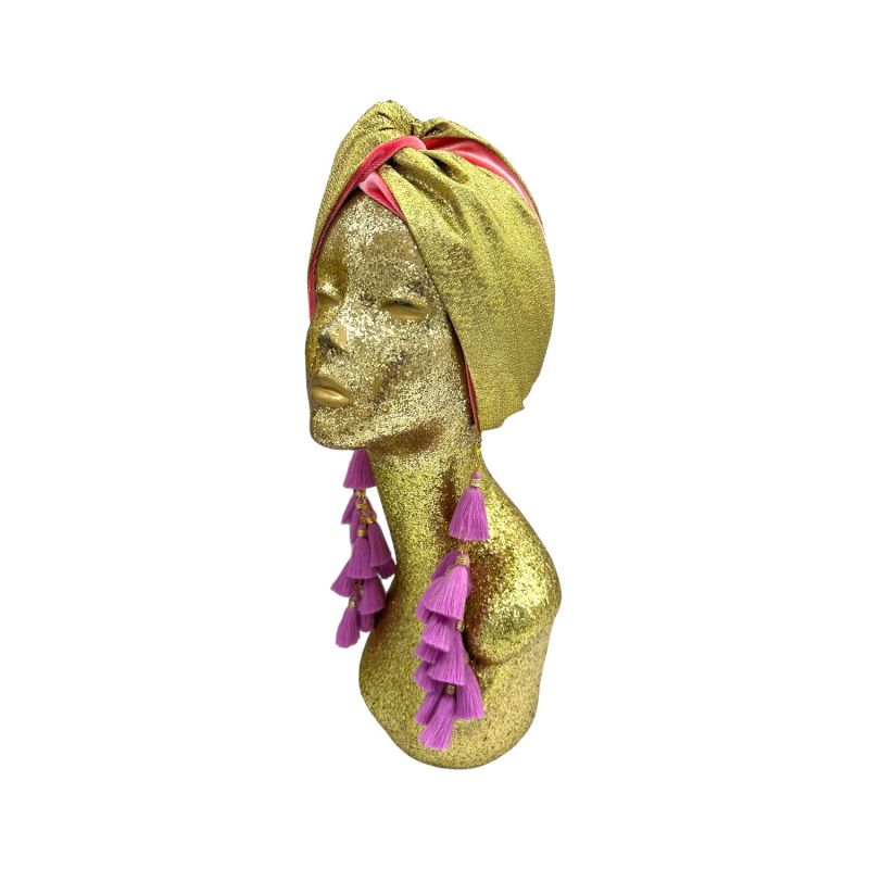 Snazzy Flamingo & Lilac Chacha Turban Twist image