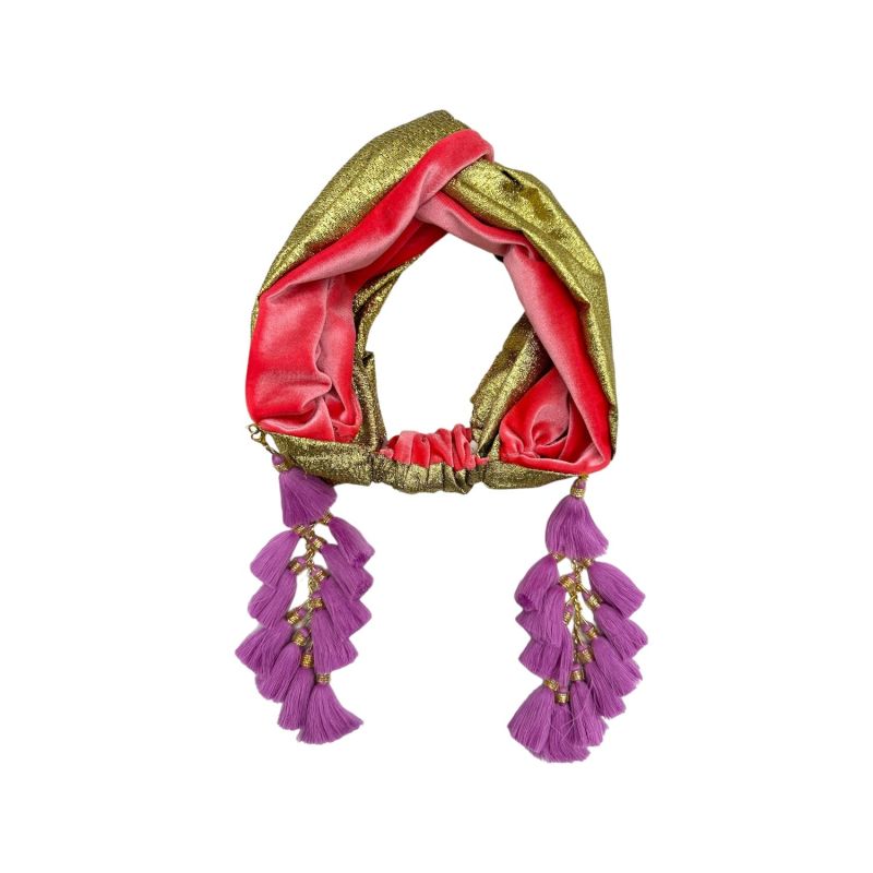 Snazzy Flamingo & Lilac Chacha Turban Twist image