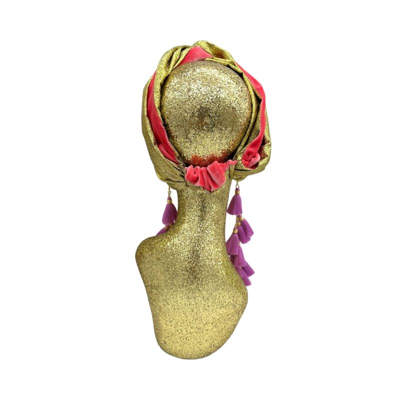 Snazzy Flamingo & Lilac Chacha Turban Twist image