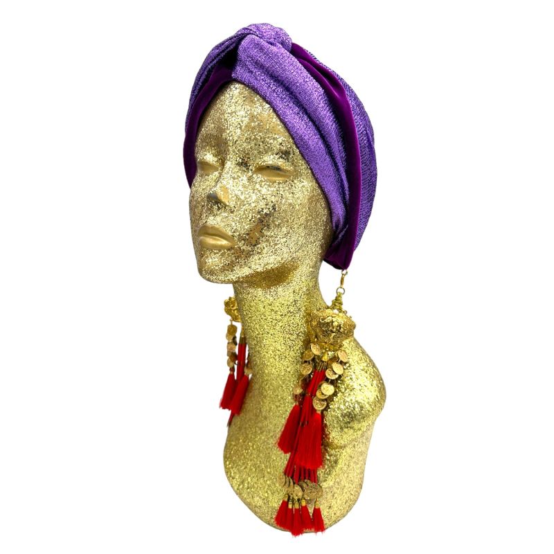 Snazzy Violet Plum Dream Turban Twist image