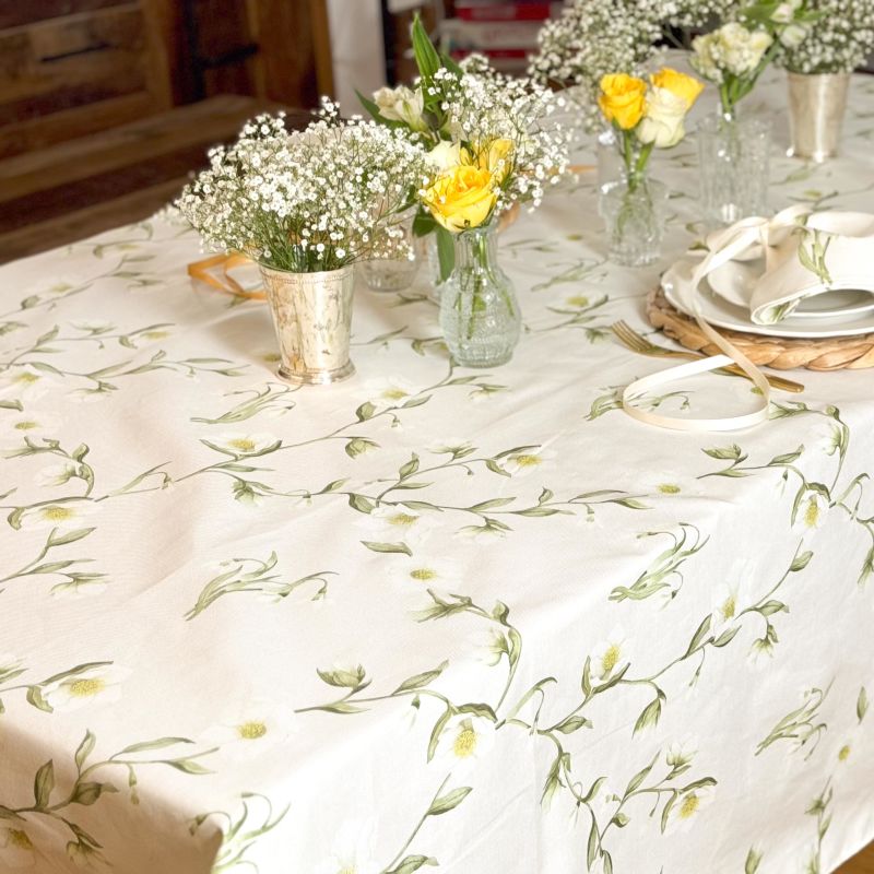 Snowdrop & Hellebore Napkins - Pair image