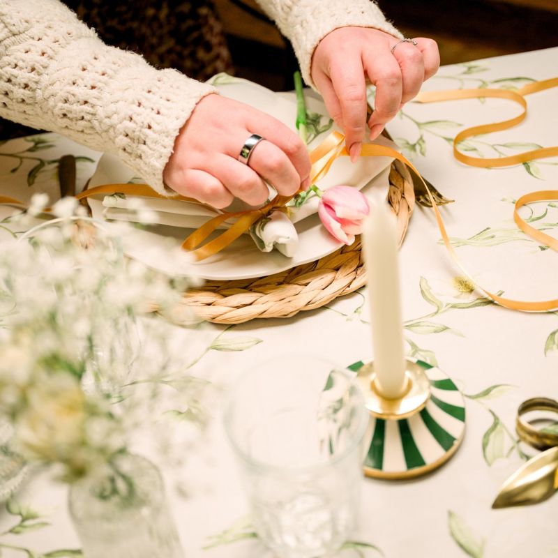 Snowdrop & Hellebore Tablecloth image