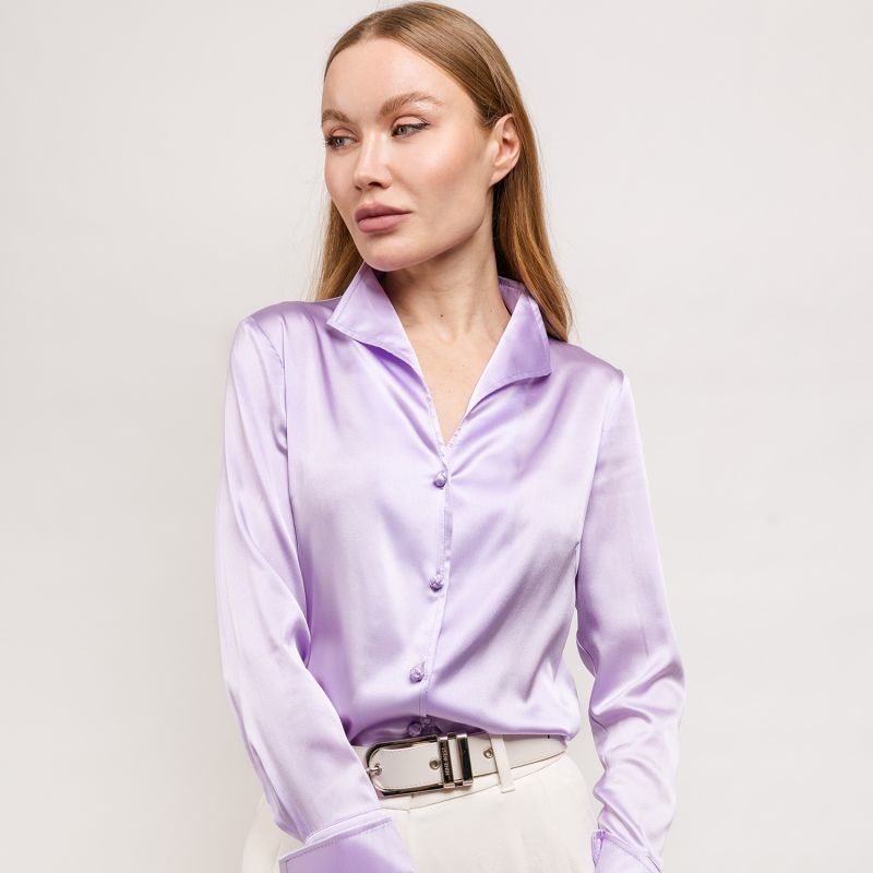 Sofr Collar Blouse - Lavender! image