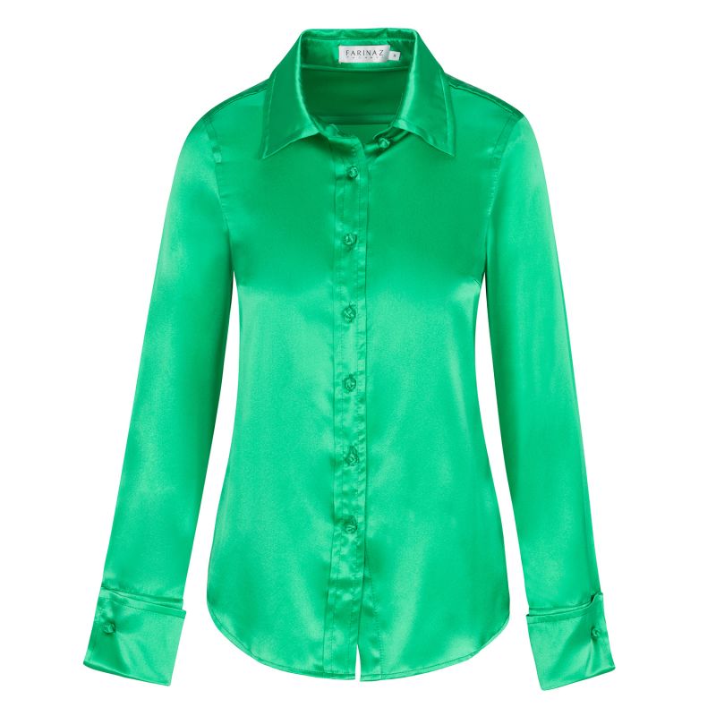 Soft Collar Blouse - Green image