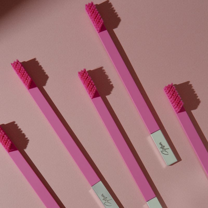 Apriori Bubblegum Pink Silver Soft Toothbrush image