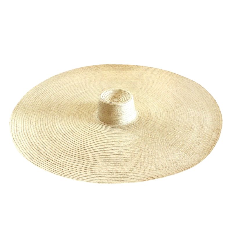 Solana Oversized Straw Hat In Natural Beige image