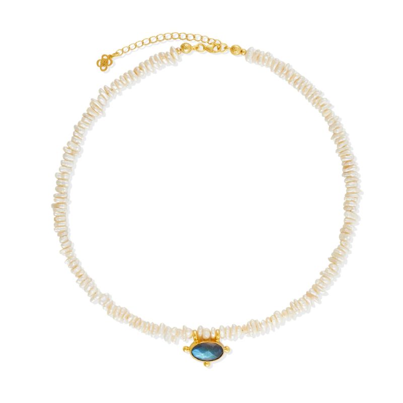 Sorel Pearl And Labradorite Beaded Necklace image