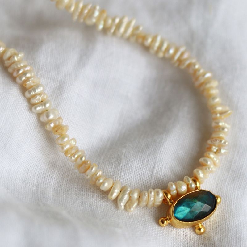 Sorel Pearl And Labradorite Beaded Necklace image