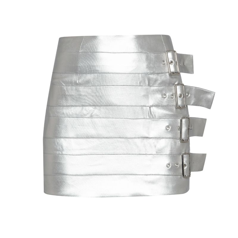 Plutonic Mini Skirt Silver image