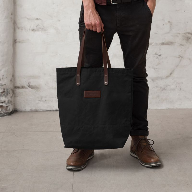 Special Edition Dry Wax Tote Bag - Black image