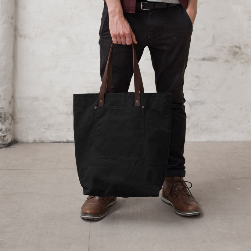 Special Edition Dry Wax Tote Bag - Black image